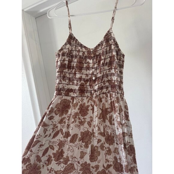 Botanic Bloom Wide-Leg Floral Jumpsuit – Size Small, Flowy & Lightweight - Picture 7 of 9